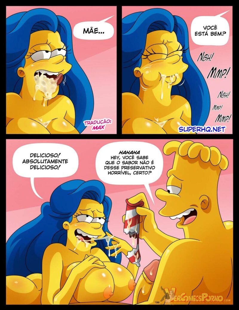 Marge Dando Prazer ao Filho Bart