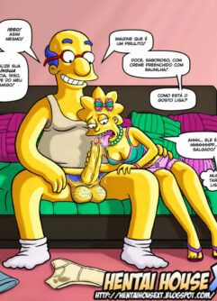 Milhouse Gozando na boca da Lisa Simpsons - Foto 4